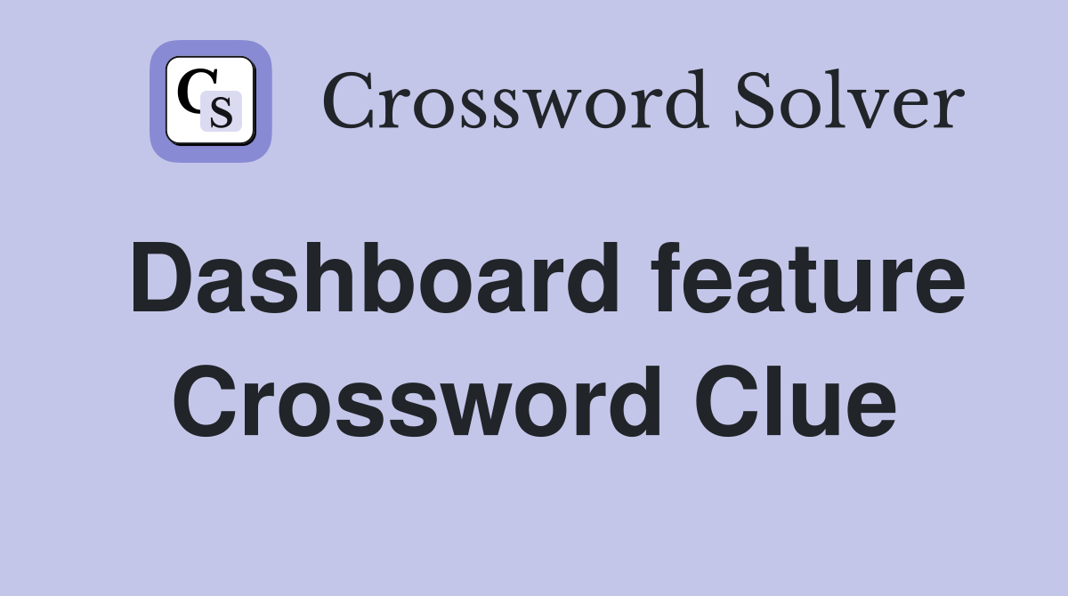 Dashboard feature Crossword Clue Answers Crossword Solver